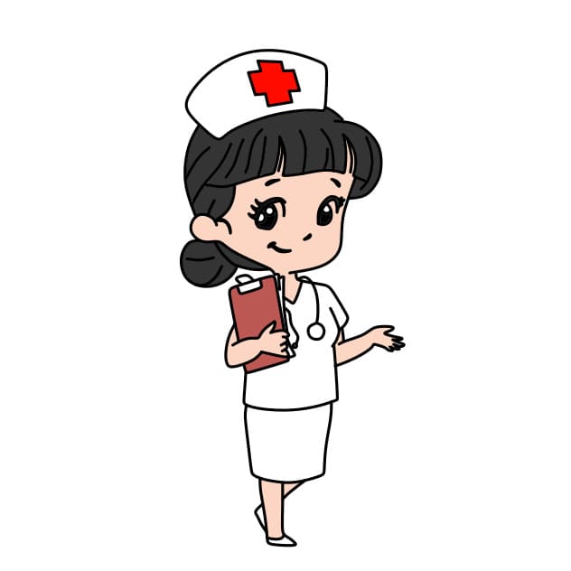 Desenhos de Enfermeira - Como desenhar Enfermeira passo a passo